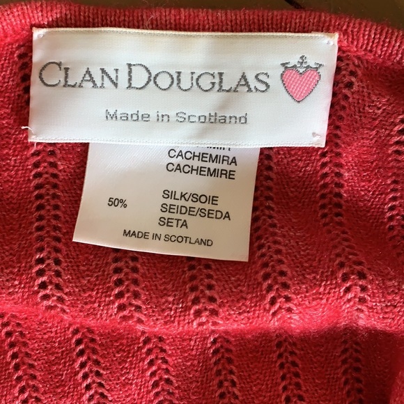 Clan Douglas Luxury Cashmere Silk Cardigan Large - Picture 7 of 9
